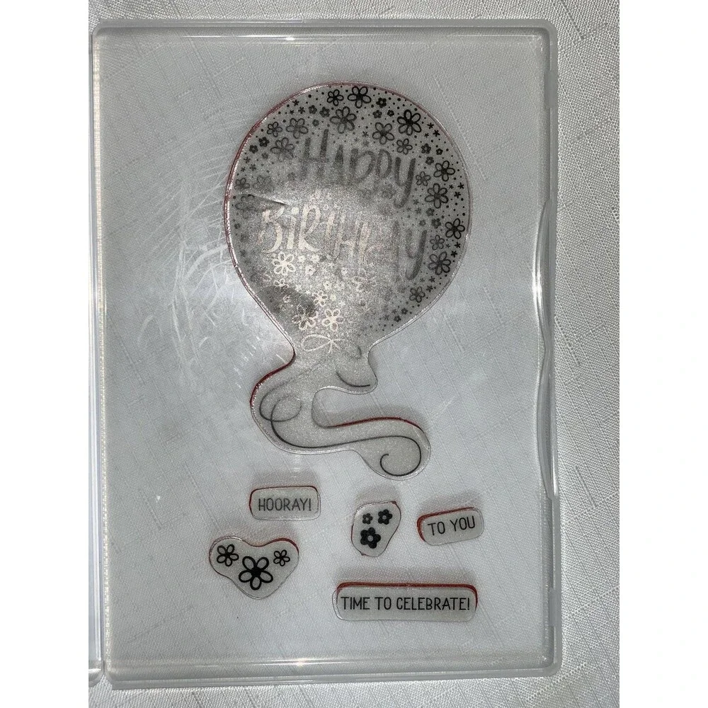 Stampin Up! Hooray You Cling Set Happy Birthday Card Celebrate Party Craft Scrap